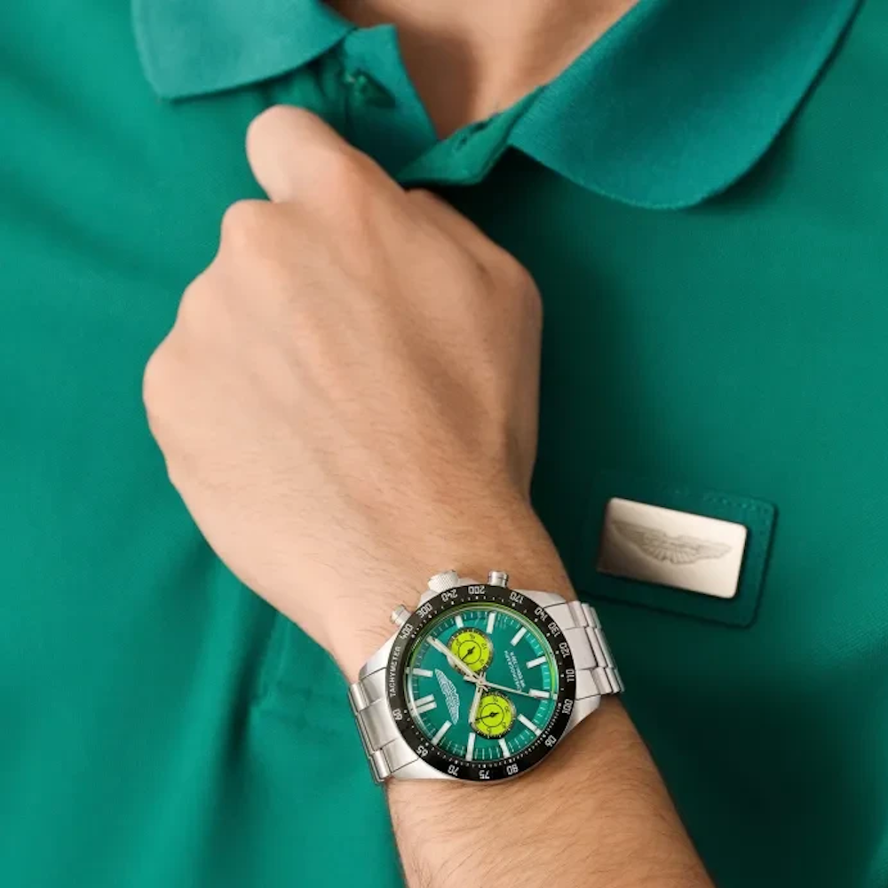 RELÓGIO ASTON MARTIN 44MM  ICON AML GREEN DIAL
