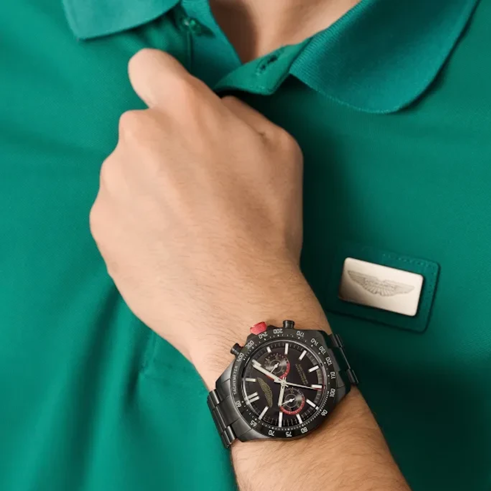 RELÓGIO ASTON MARTIN 44MM  ICON AML FULL BLACK