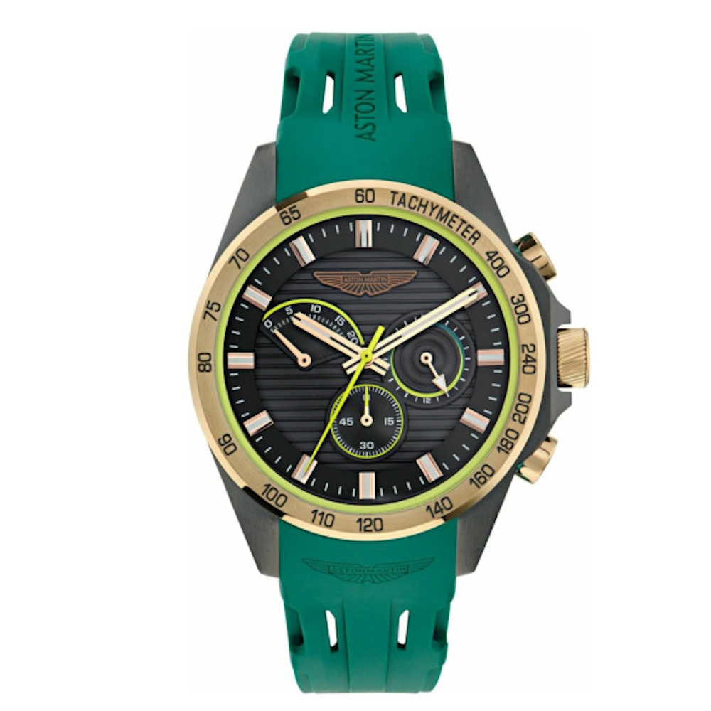 RELÓGIO ASTON MARTIN 44MM ICON BLACK/GREEN