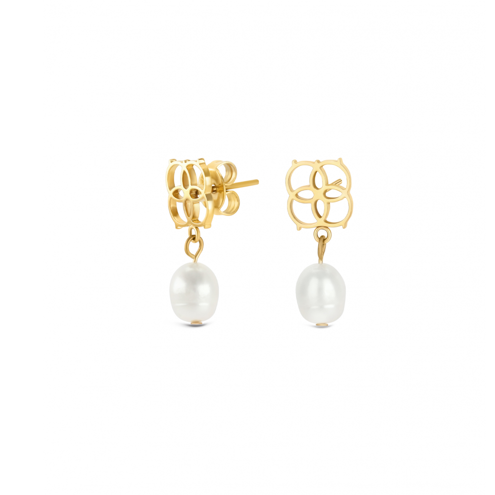 BRINCOS ONE SENHORA ICONIC PEARL GOLD