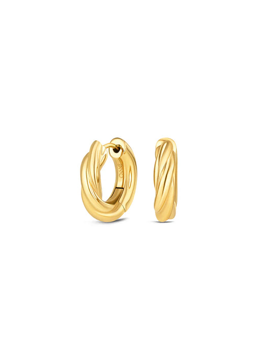 BRINCOS ONE SENHORA TWIST GOLD