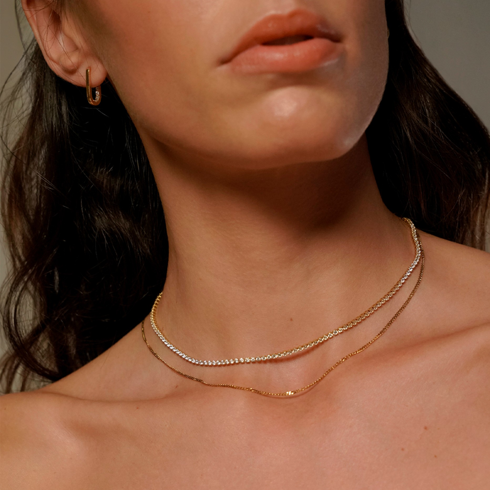 SET COLARES & BRINCOS ONE GOLDEN "OJSEGT01G"