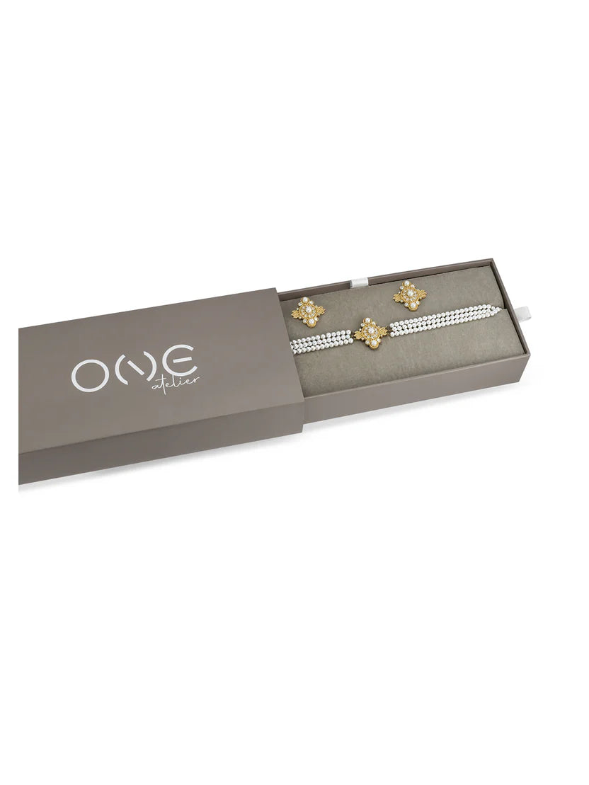 SET COLAR & BRINCOSONE OPHELIA PEARLS