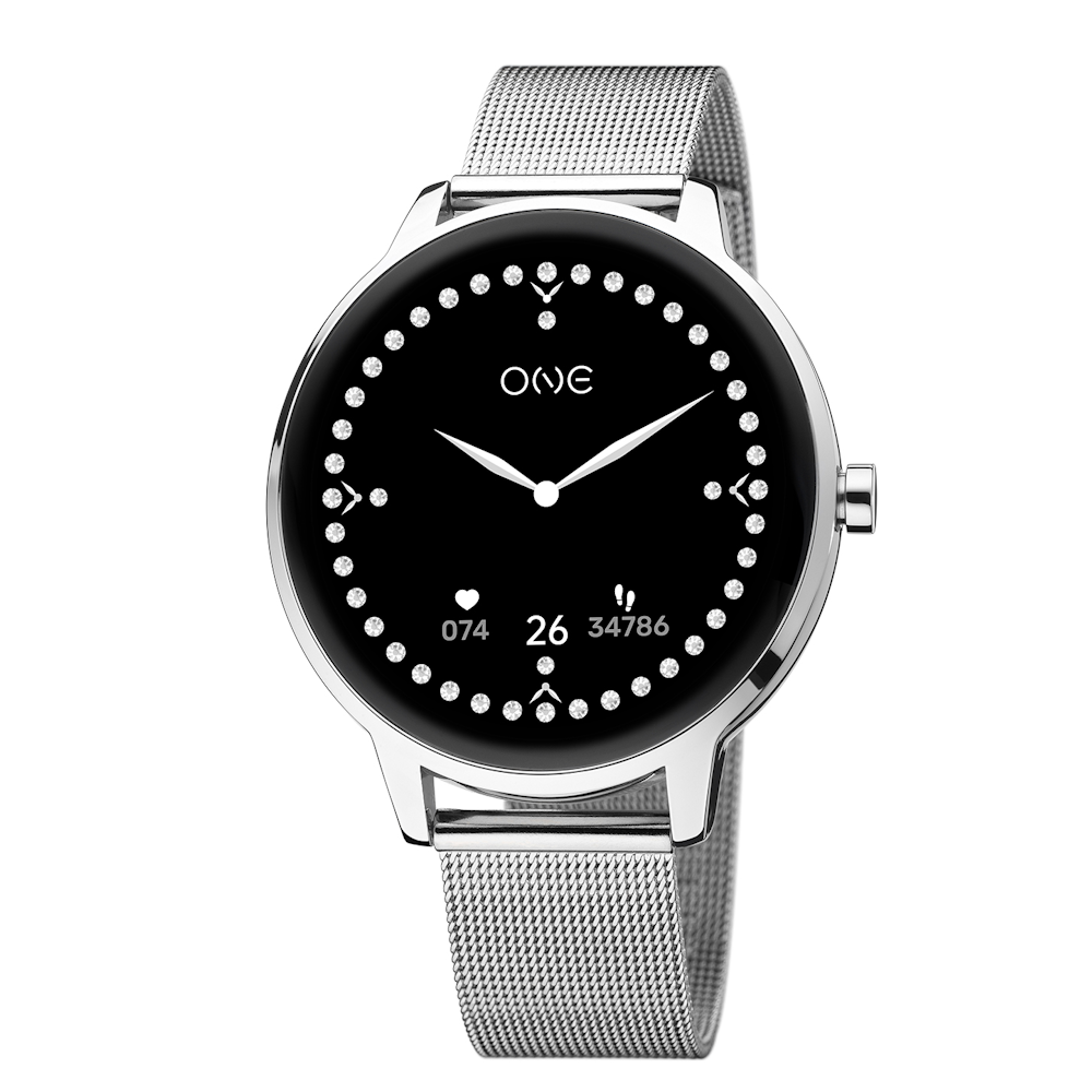 RELÓGIO SMARTWATCH ONE QUEENCALL SILVER MESH