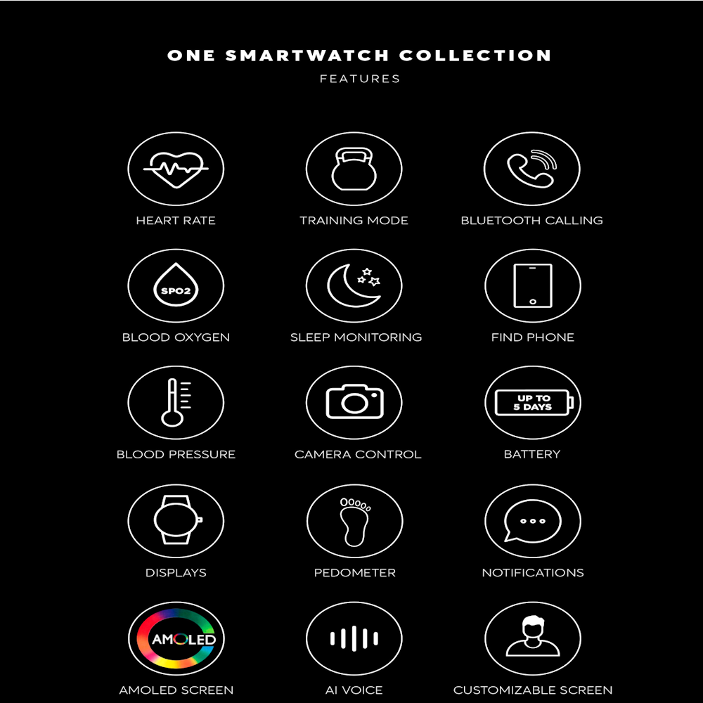 RELÓGIO SMARTWATCH ONE OSW0277BS42D