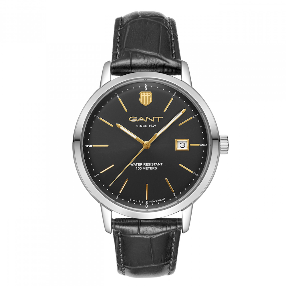 RELÓGIO GANT PRESTIGE GP266, 42, PRETO, PELE PRETA