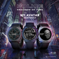 RELOGIO SMARTWATCH POLICE MY.AVATAR BTCALL IPGBLUE B/ SILIC AZUL PEIUN0000103