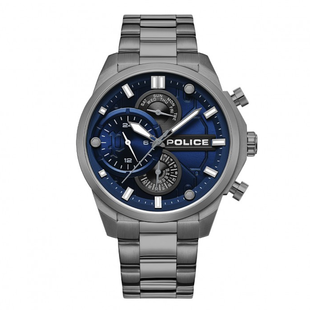 RELÓGIO POLICE REACTOR MOSTRADOR AZUL