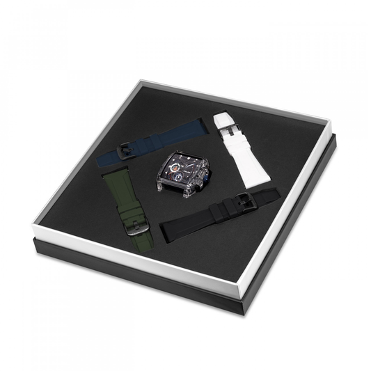 RELOGIO POLICE CLOUT CHRONO M/ PRETO B/ PR/ AZ/ BR/ VD