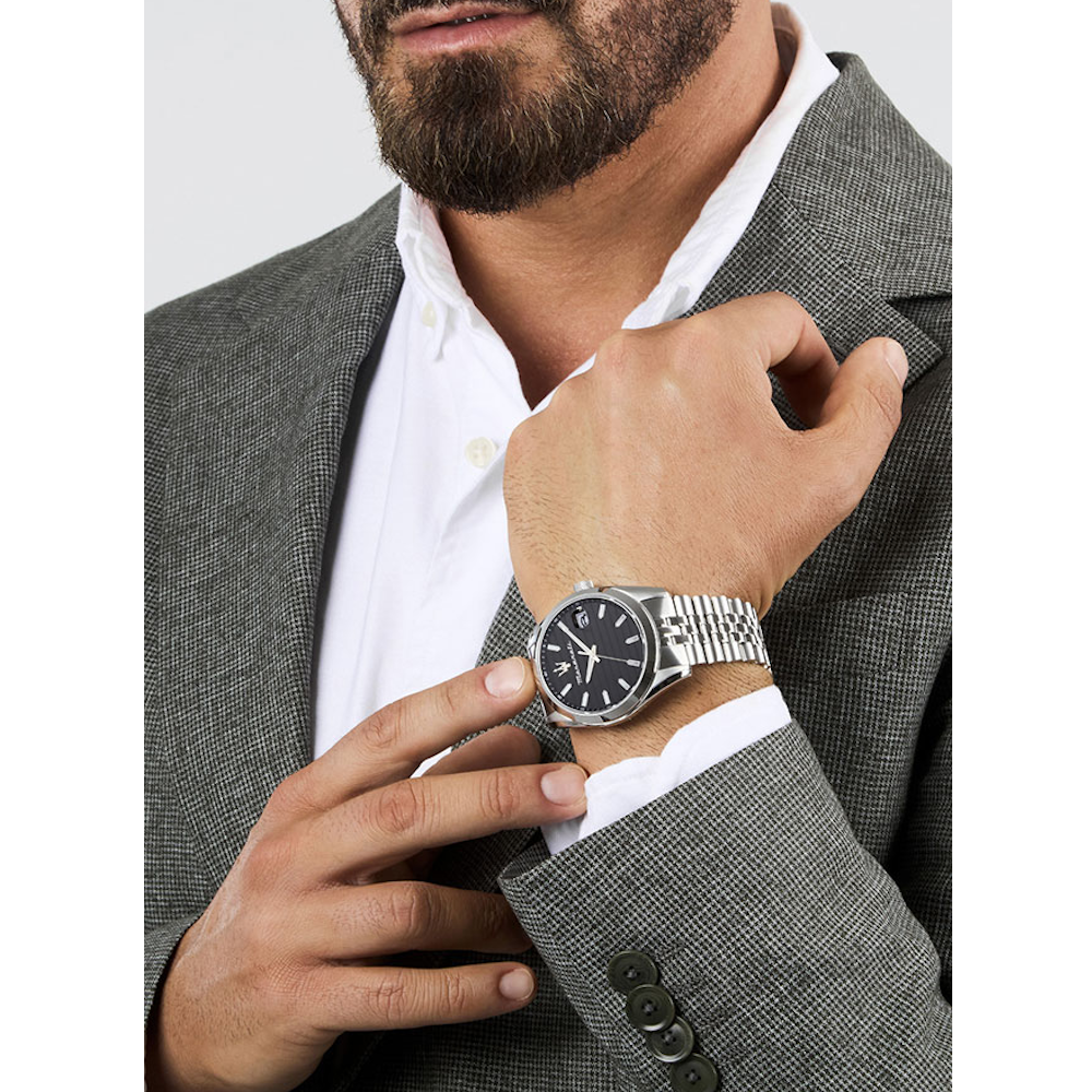 RELÓGIO MASERATI ATTRAZIONE 43MM MOSTRADOR PRETO