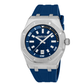 RELOGIO ROBERTO CAVALLI IMPERO BRAC. AZUL MSTR. AZUL 42X53 3H