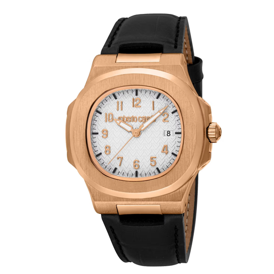 RELOGIO ROBERTO CAVALLI IMETO BRAC. PRETA MSTR .BRANCO 39,3H