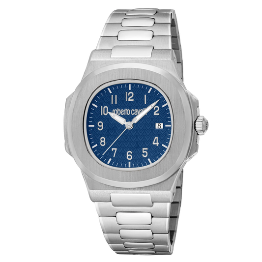 RELOGIO ROBERTO CAVALLI IMPETO MSTR AZUL ESC,39,3H