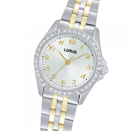 RELOGIO LORUS LADIES CLASSIC CRISTAIS BICOLOR