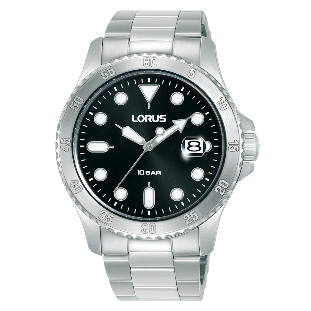 RELOGIO LORUS MAN SPORTS DIVER PRETO