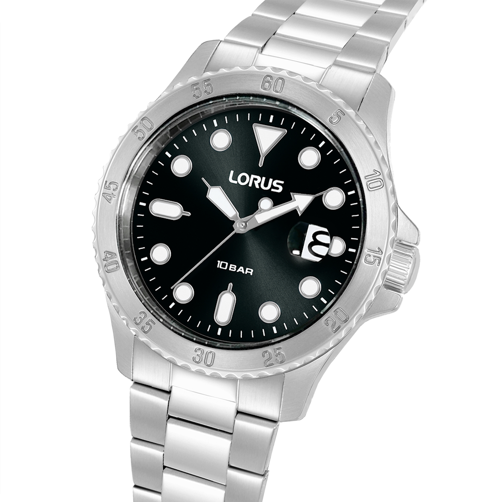 RELOGIO LORUS MAN SPORTS DIVER PRETO
