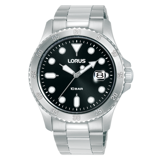 RELOGIO LORUS MAN SPORTS DIVER PRETO