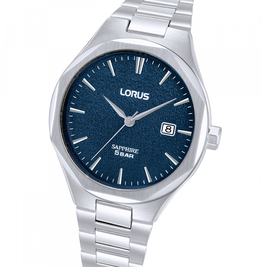 RELOGIO LORUS MAN CLASSIC SAFIRA OCTOGONAL AZUL