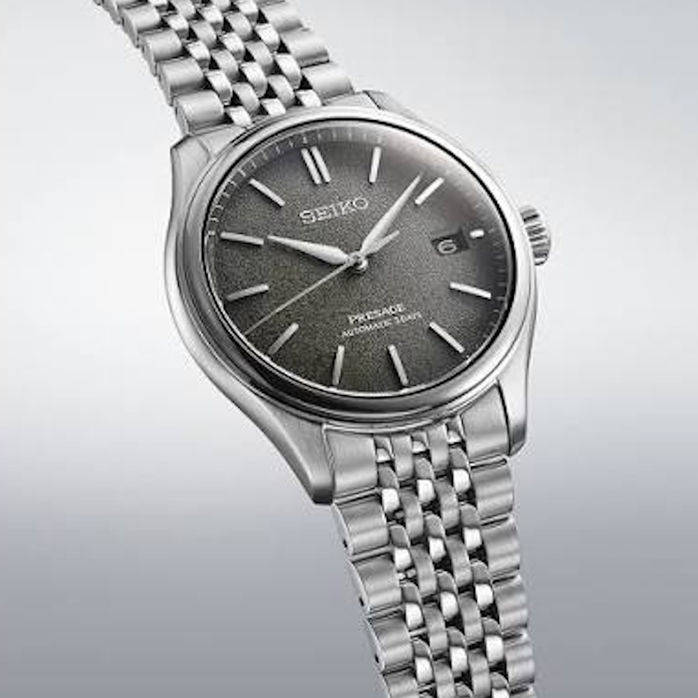 RELOGIO SEIKO SPB465J1 PRESAGE CLASSIC CAST. VERDE 6R55