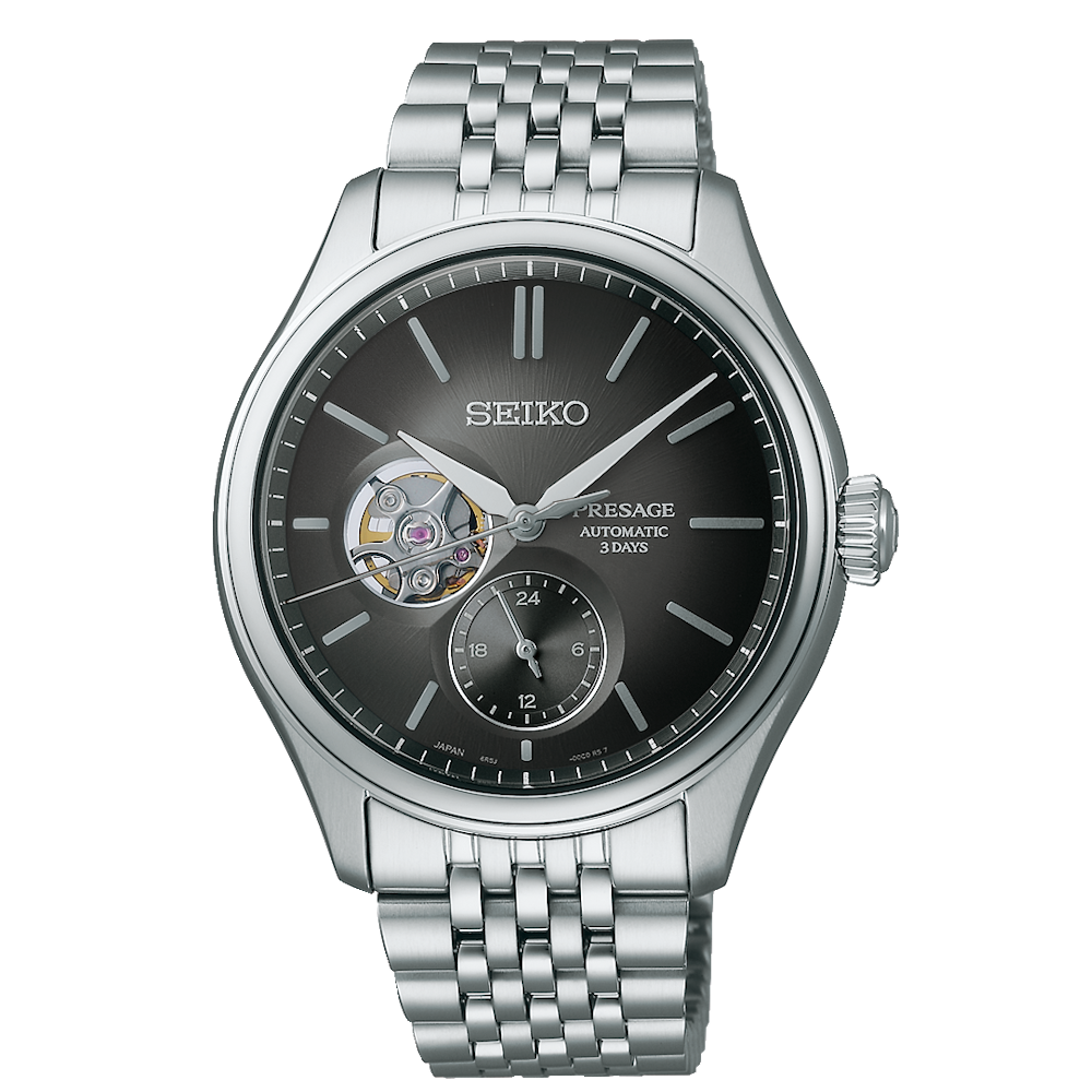 RELÓGIO SEIKO PRESSAGE CLASSIC SERIES SKELETON CINZA