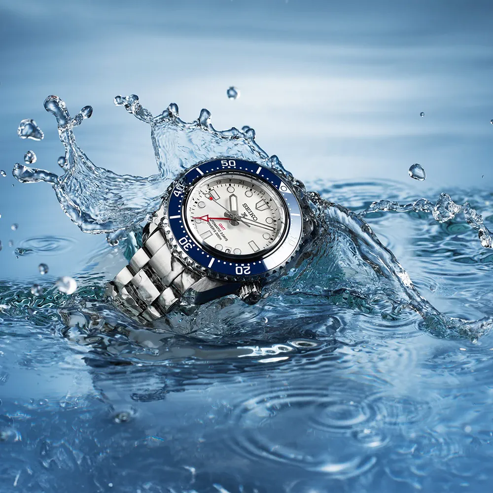 RELÓGIO SEIKO PROSPEX DIVER´S 300M GMT BRANCO PRATEADO
