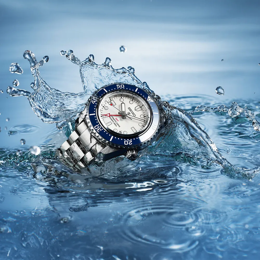 RELÓGIO SEIKO PROSPEX DIVER´S 300M GMT BRANCO PRATEADO