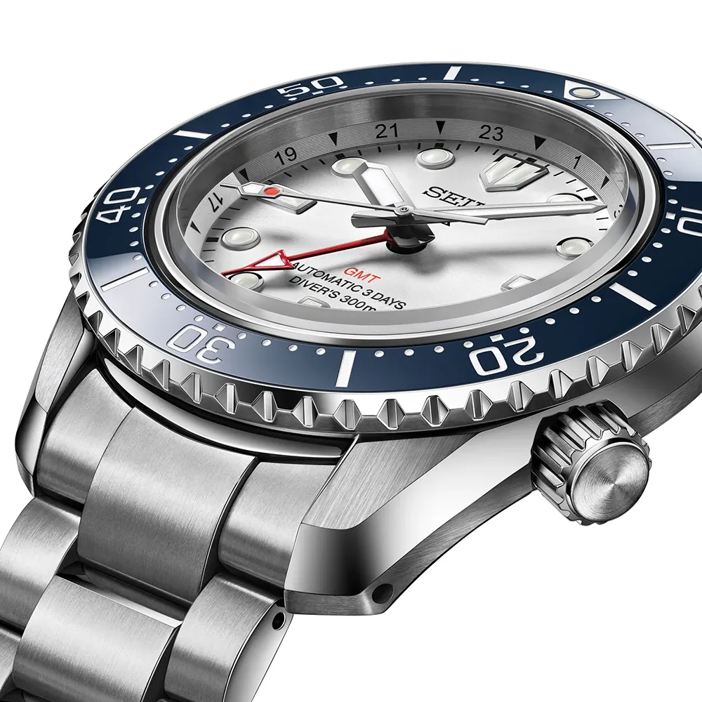RELÓGIO SEIKO PROSPEX DIVER´S 300M GMT BRANCO PRATEADO