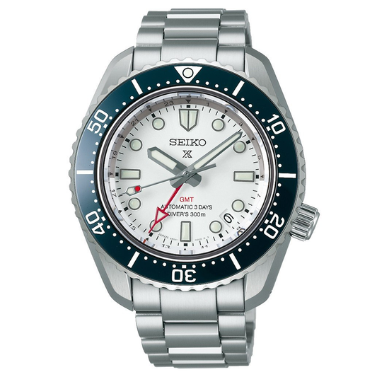 RELÓGIO SEIKO PROSPEX DIVER´S 300M GMT BRANCO PRATEADO