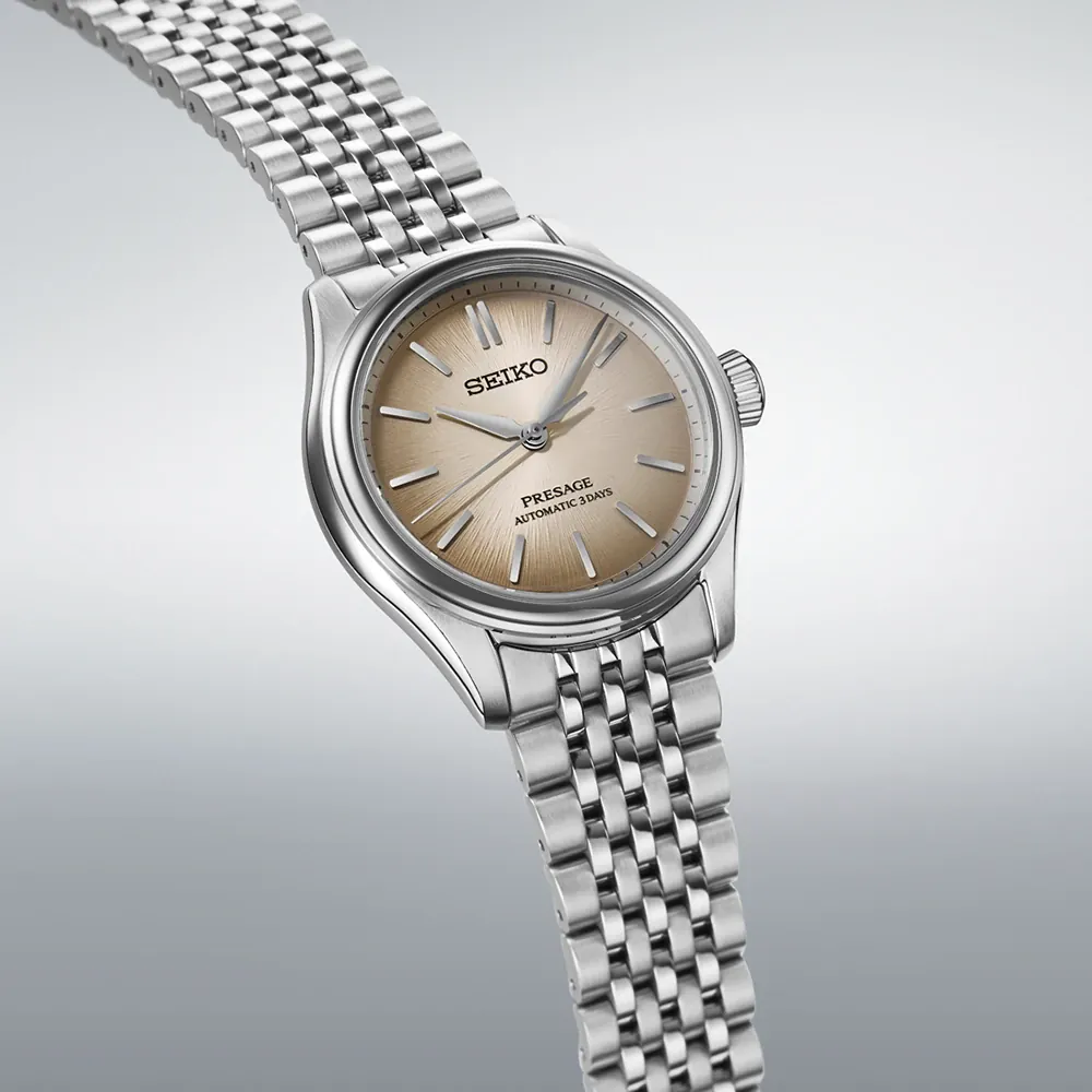 RELOGIO SEIKO SPB465J1 PRESAGE CLASSIC 36MM 6R51 CASTANHO CLARO