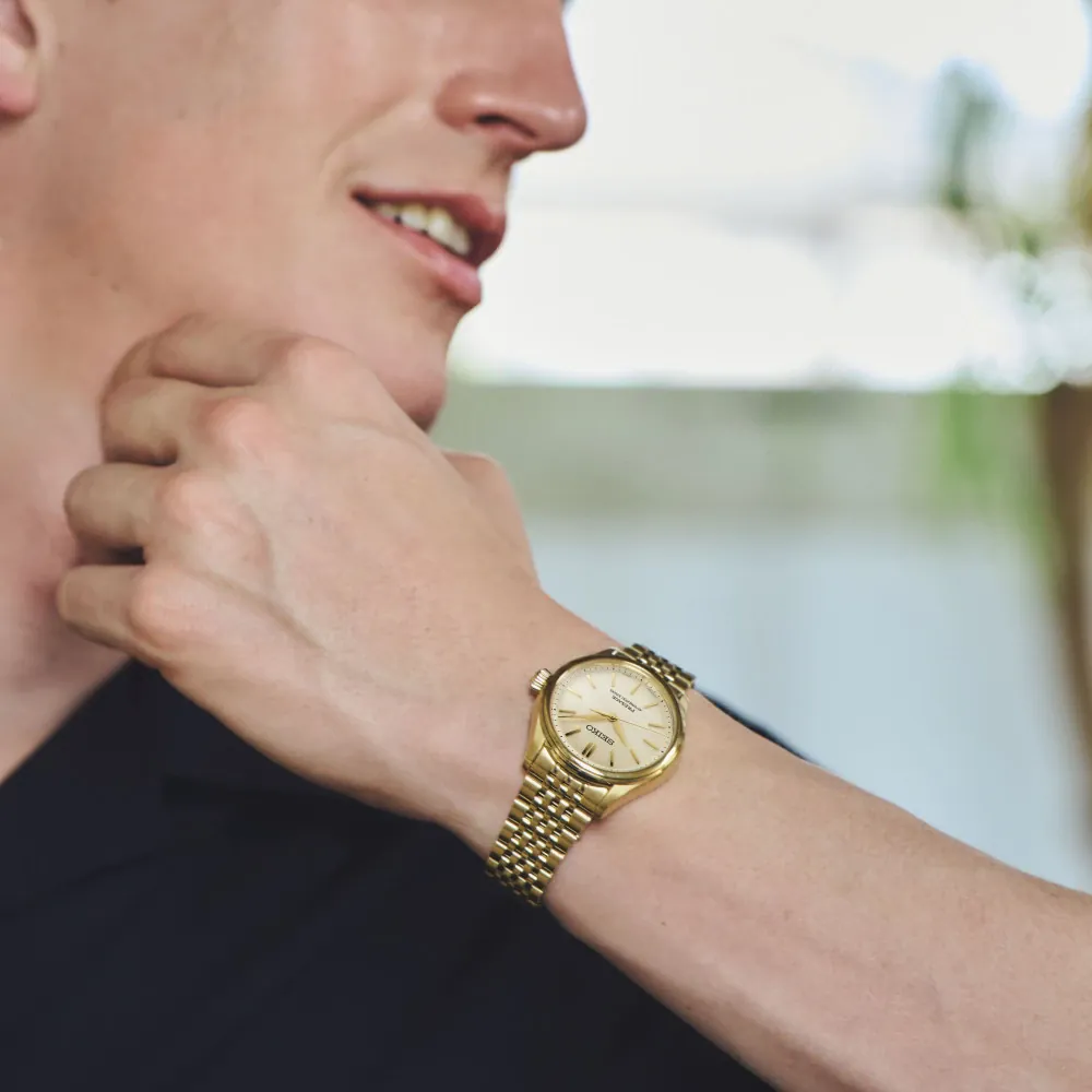 RELÓGIO SEIKO PRESSAGE CLASSIC 36MM 6R51 DOURADO