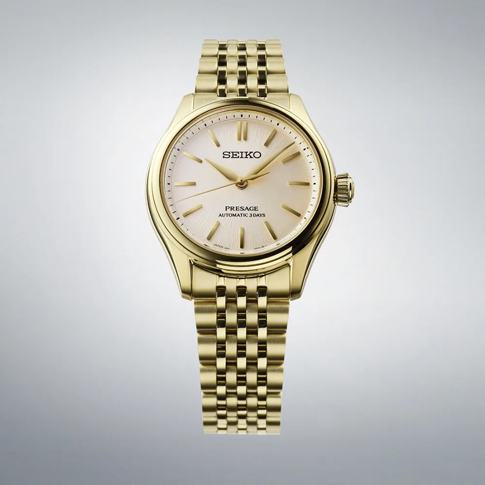 RELÓGIO SEIKO PRESSAGE CLASSIC 36MM 6R51 DOURADO