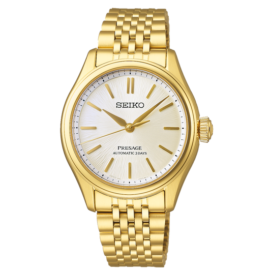 RELÓGIO SEIKO PRESSAGE CLASSIC 36MM 6R51 DOURADO