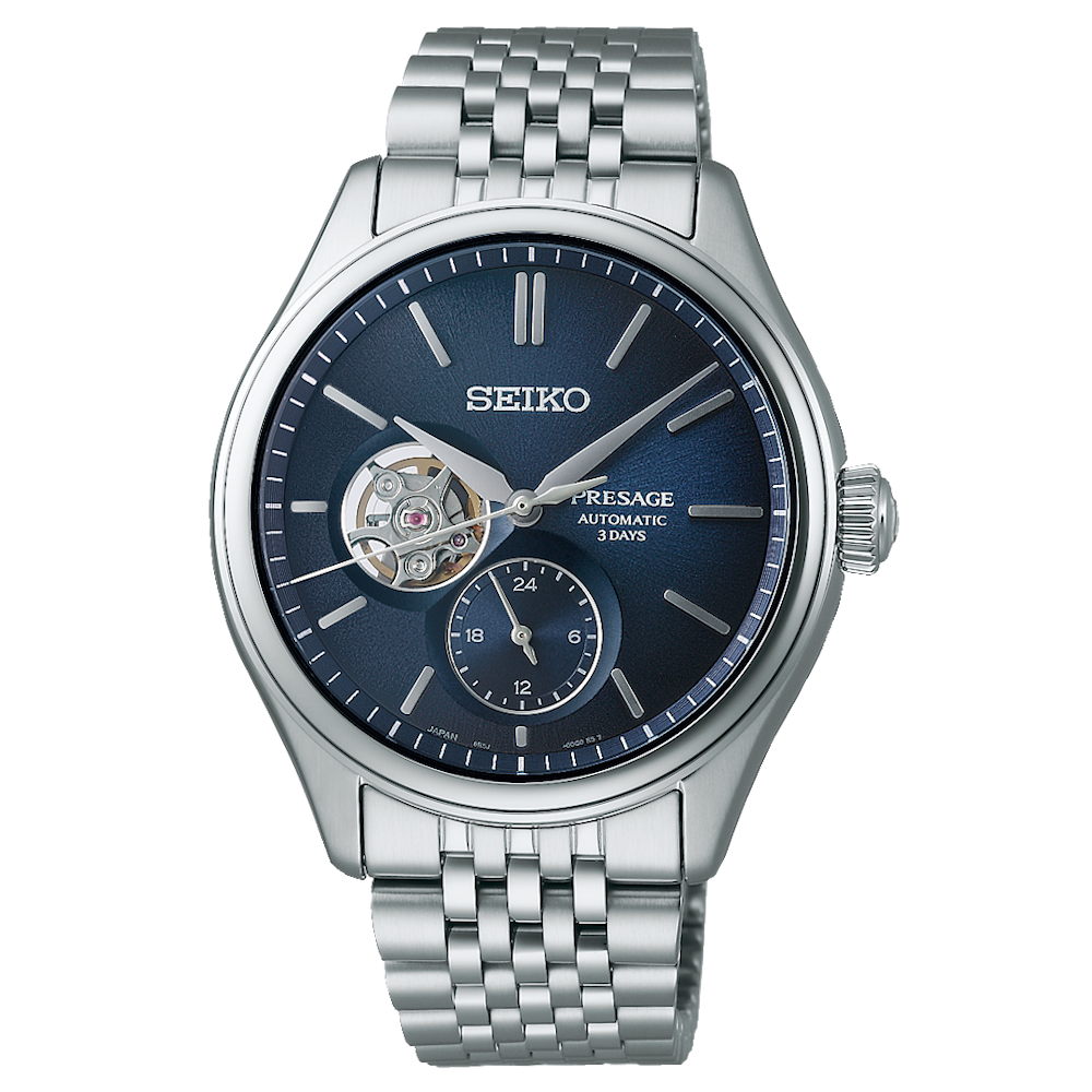 RELÓGIO SEIKO PRESSAGE CLASSIC 40.2MM ÍNDIGO 6R5J