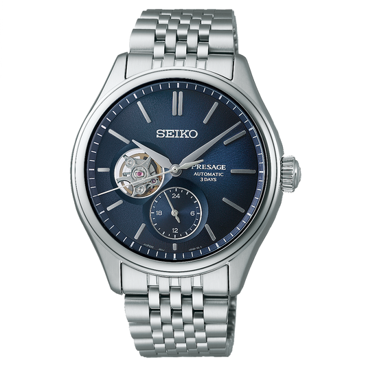 RELÓGIO SEIKO PRESSAGE CLASSIC 40.2MM ÍNDIGO 6R5J
