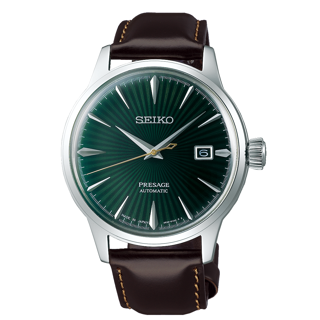 RELÓGIO SEIKO PRESAGE COCKTAIL AUTOMÁTICO MOSTRADOR VERDE