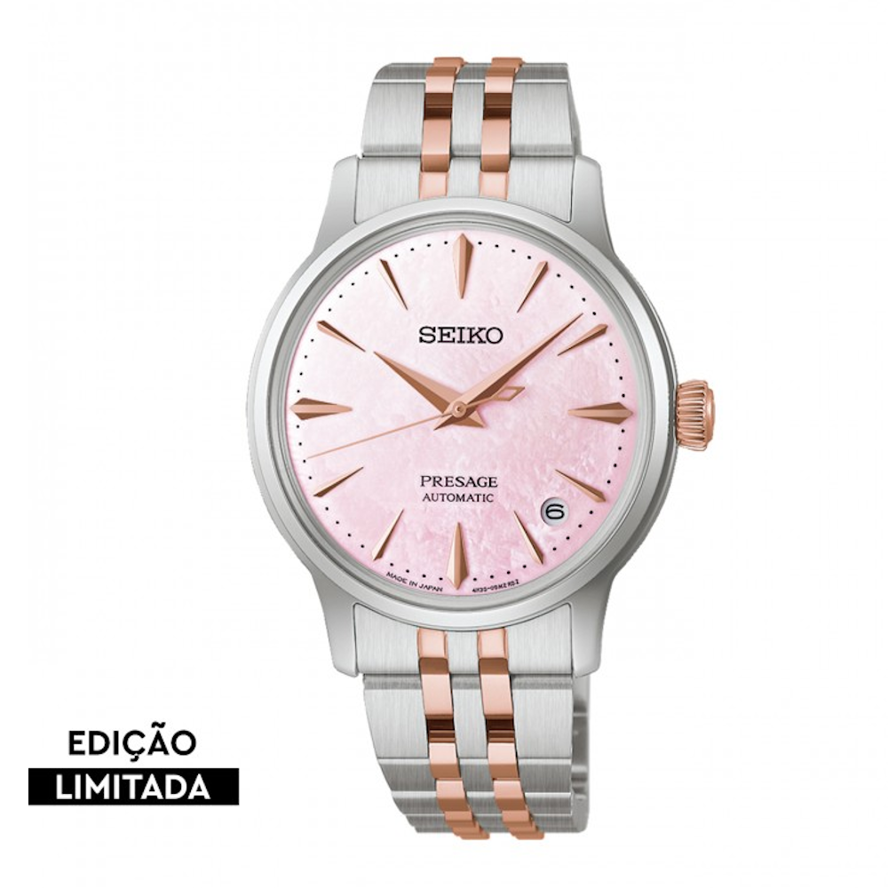RELÓGIO SEIKO SE PRESAGE COCKTAIL EDIÇAO LIMITADA SAKURA AVIATION