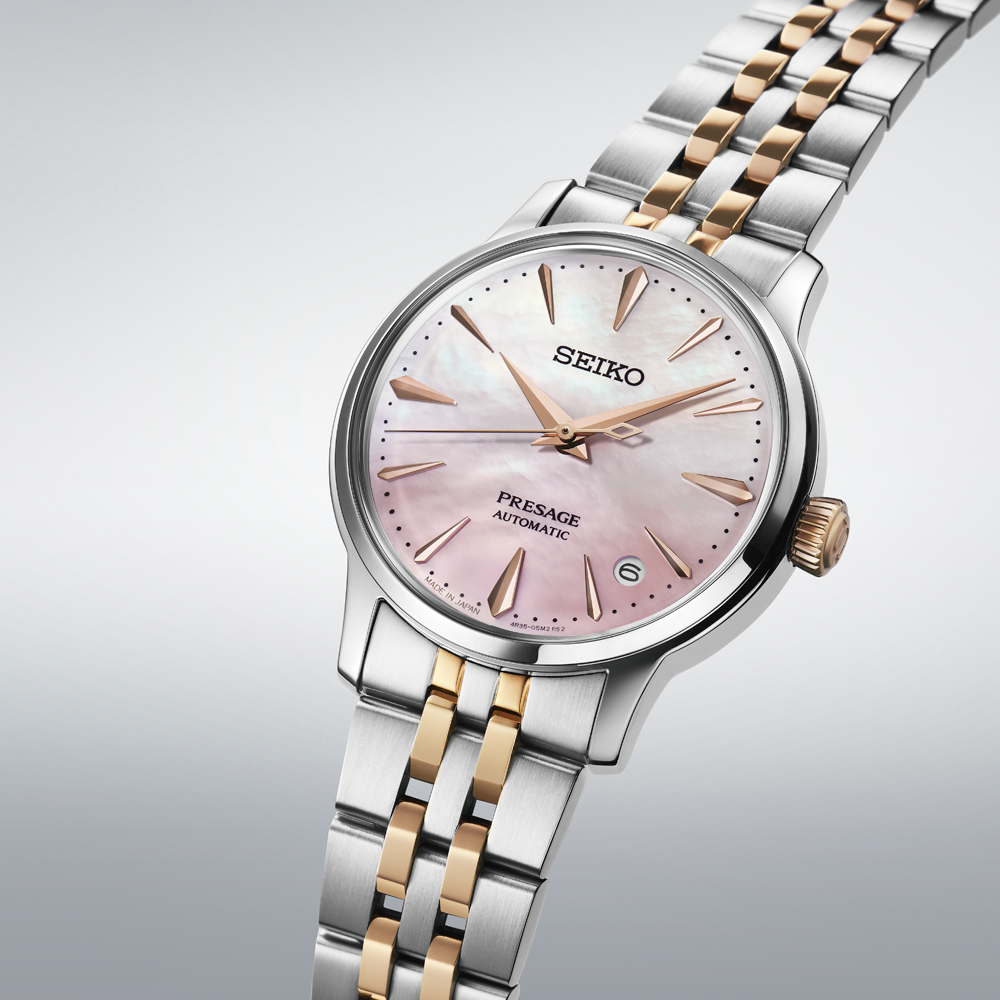 RELÓGIO SEIKO SE PRESAGE COCKTAIL EDIÇAO LIMITADA SAKURA AVIATION