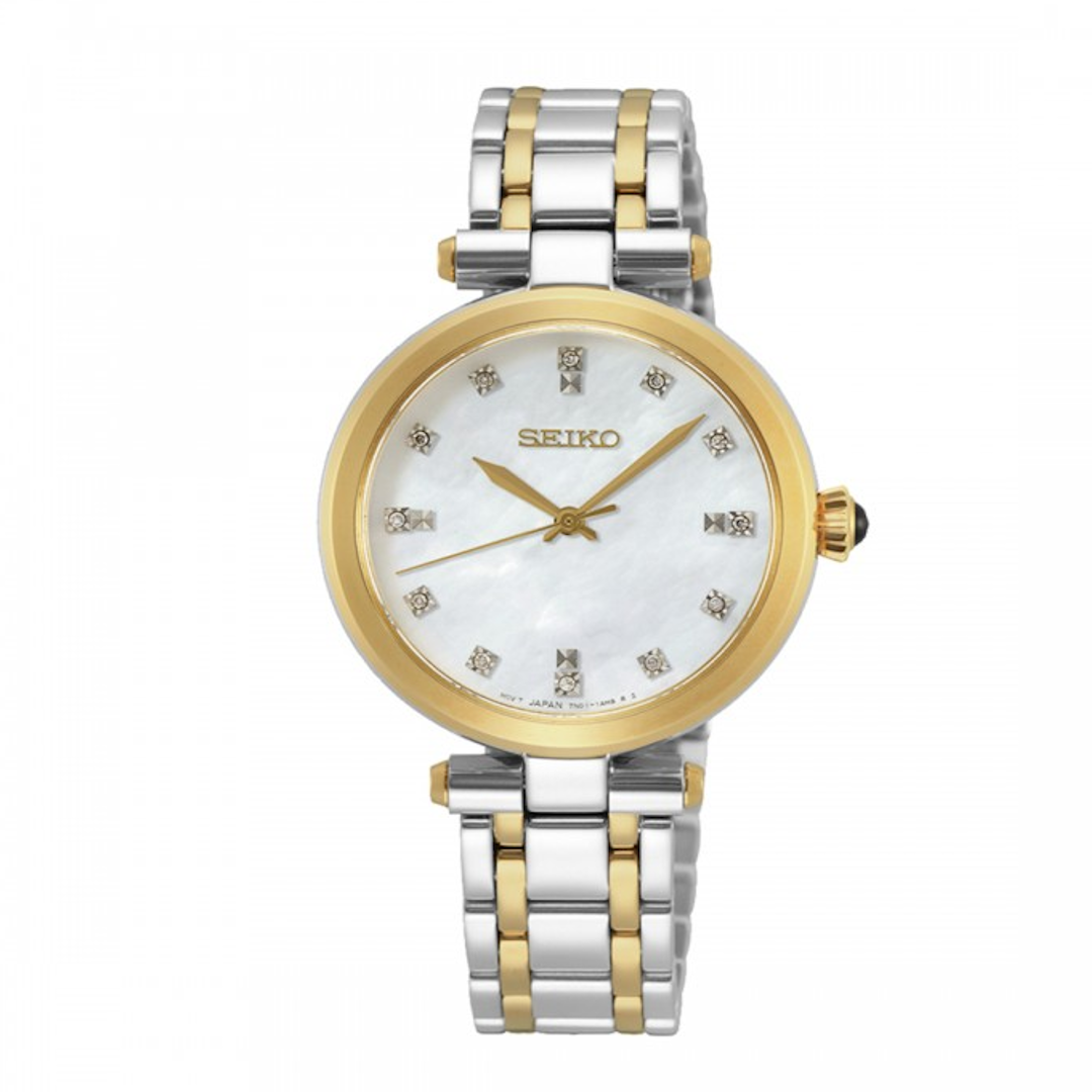RELÓGIO SEIKO LADIES COM 12 DIAMANTES