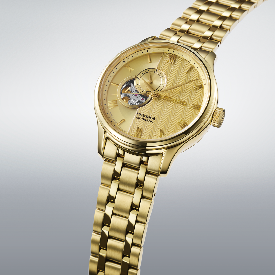 RELÓGIO SEIKO PRESAGE AUTOMÁTICO JAPONESE GARDEN DOURADO