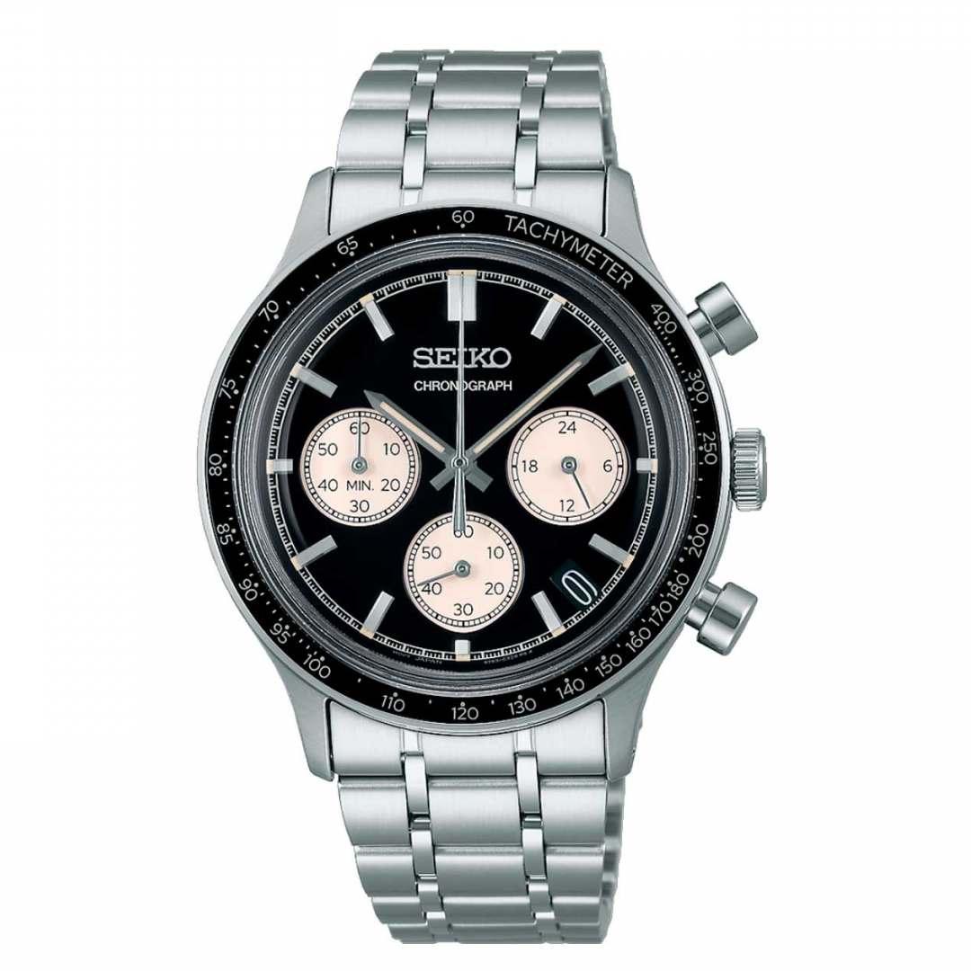 RELÓGIO NEO SPORTS CRONÓGRAFO PRETO E BEGE