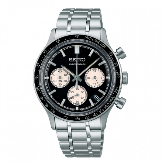 RELÓGIO NEO SPORTS CRONÓGRAFO PRETO E BEGE