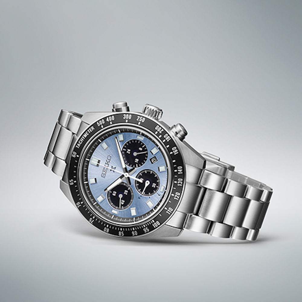 RELÓGIO SEIKO PROSPEX SPEEDTIMER CRONO SOLAR AZUL