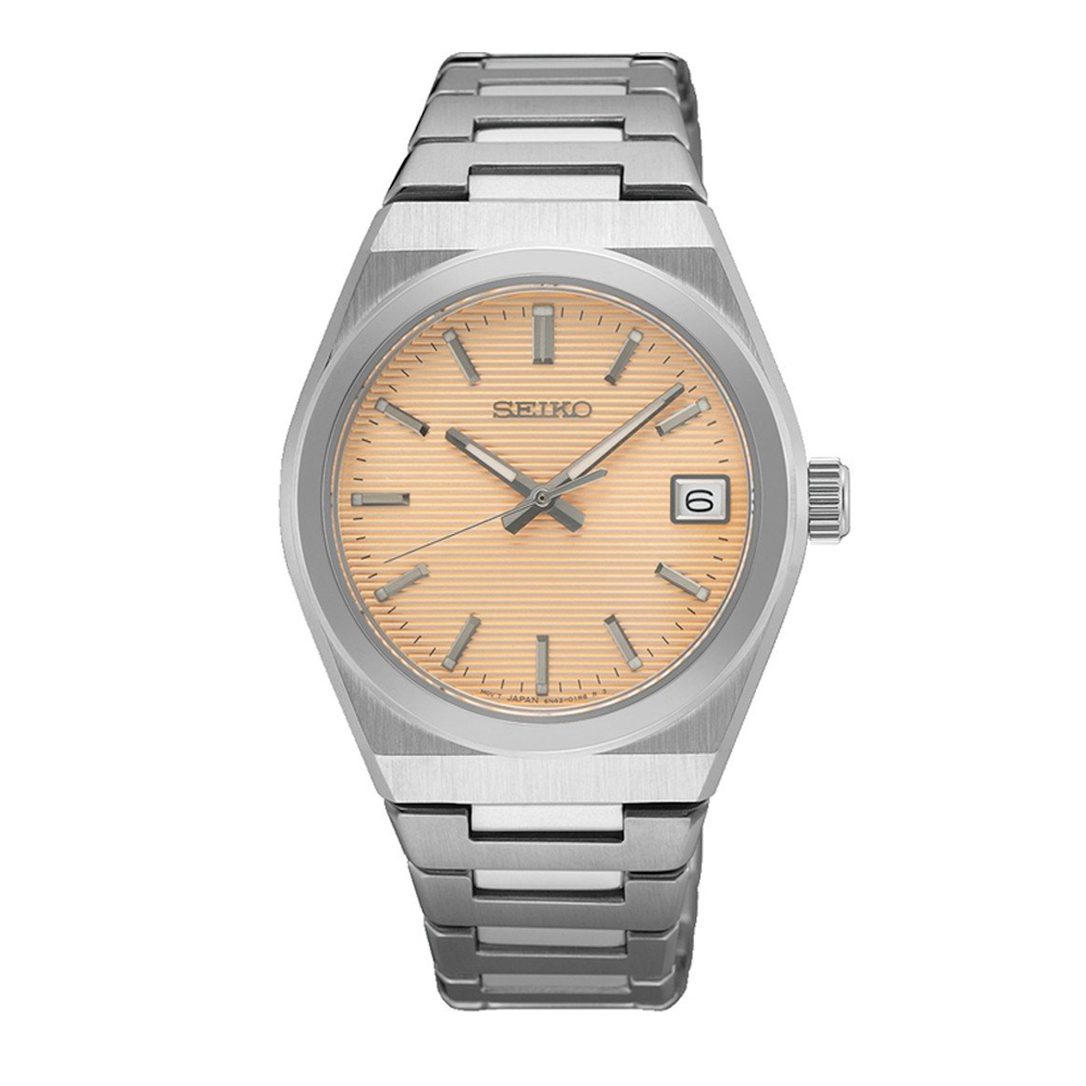 RELÓGIO SEIKO ESSENTIALS 34MM MOSTRADOR CORAL