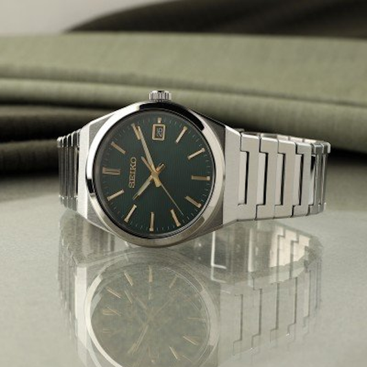 RELÓGIO SEIKO ESSENTIALS MOSTRADOR VERDE
