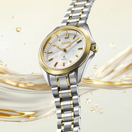 RELÓGIO SEIKO PROSPEX LADIES BICOLOR MADREPÉROLA