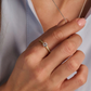 ANEL TI SENTO EM PRATA 925% BICOLOR COM ZIRCONIAS