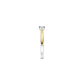 ANEL TI SENTO EM PRATA 925% BICOLOR COM ZIRCONIA