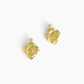 BRINCOS EUGENIO CAMPOS PRATA 925% FLOR COM ZIRCONIA