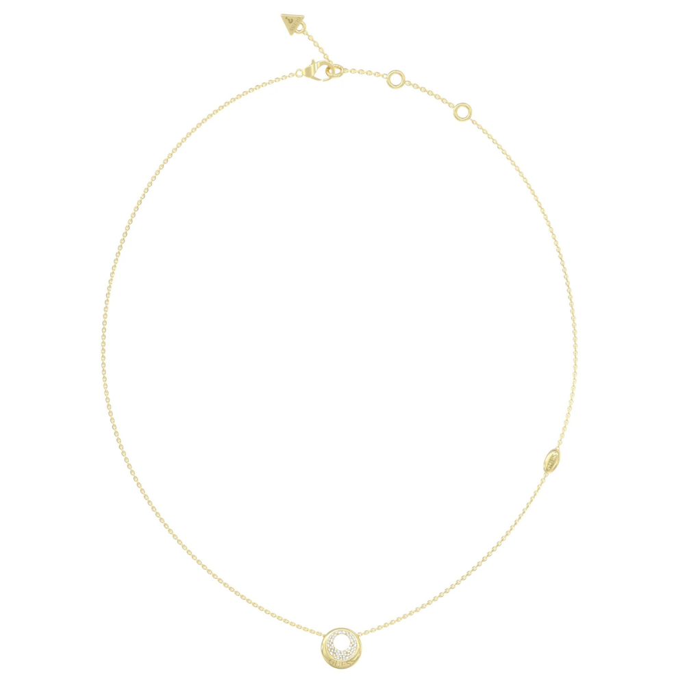 COLAR GUESS EM AÇO COM ZIRCONIAS DOURADO JUBN06245JWYGT-U