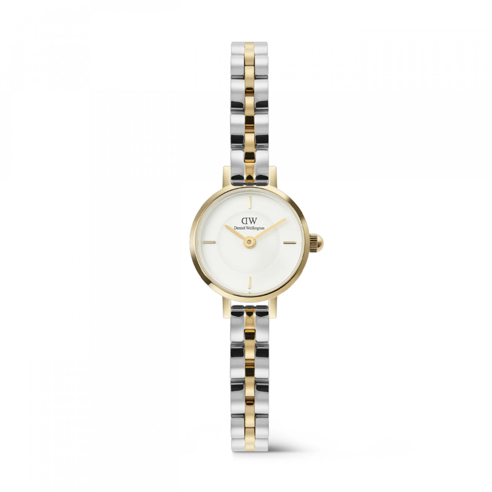 RELOGIO DANIEL WELLINGTON SENHORA PETITE MINI 19 ARCH 3-LINK BICOLOR